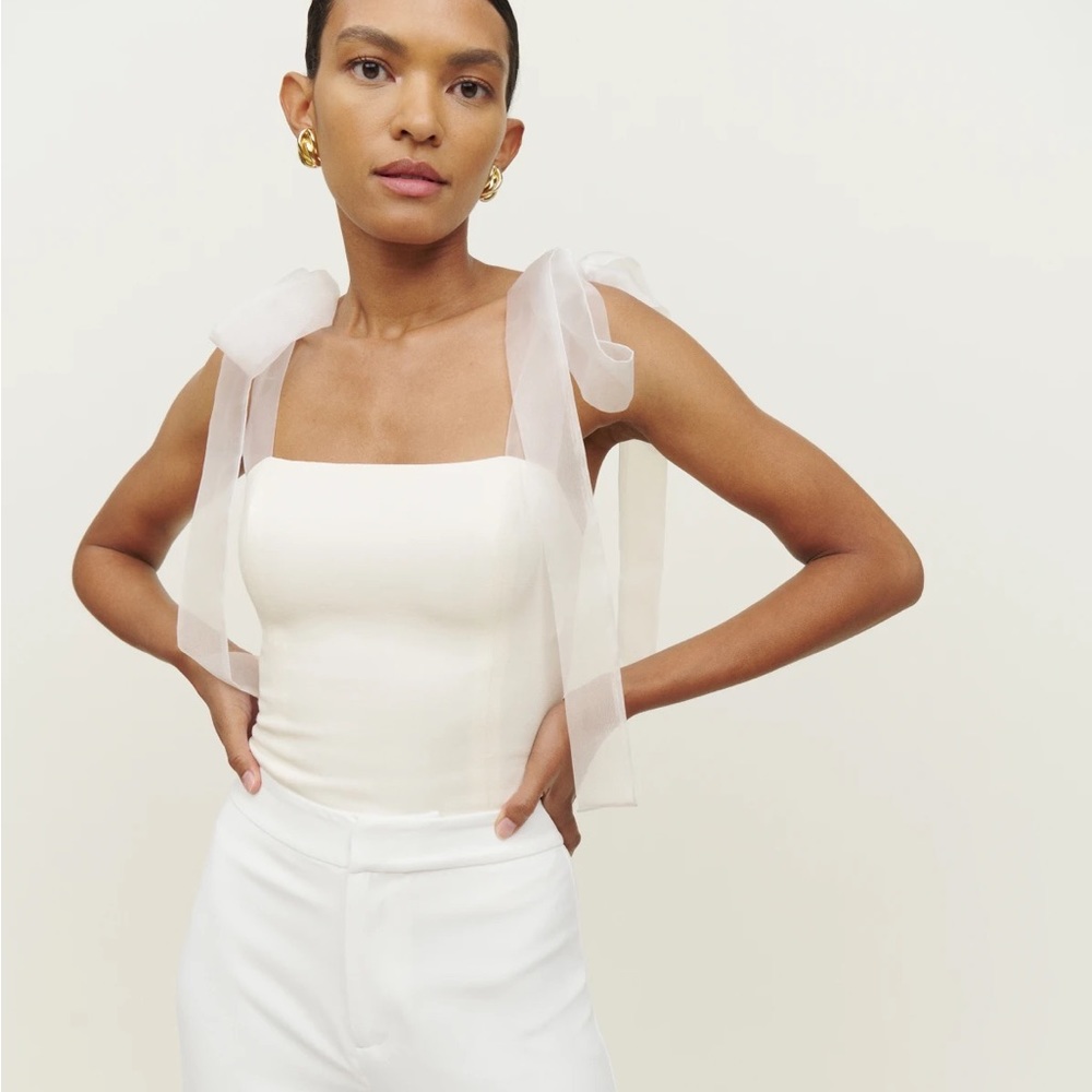 Reformation tie-fastening blouse